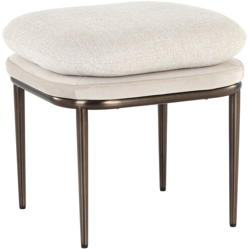 Koffi 17.75 inch Dark Bronze / Chacha Cream / Meg Taupe Stool